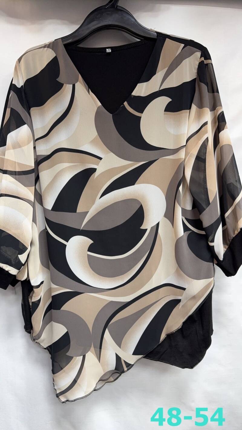 Bluzka damskie (Polska produkt ) Roz 48-54, Mix Kolor Paczka 6 szt